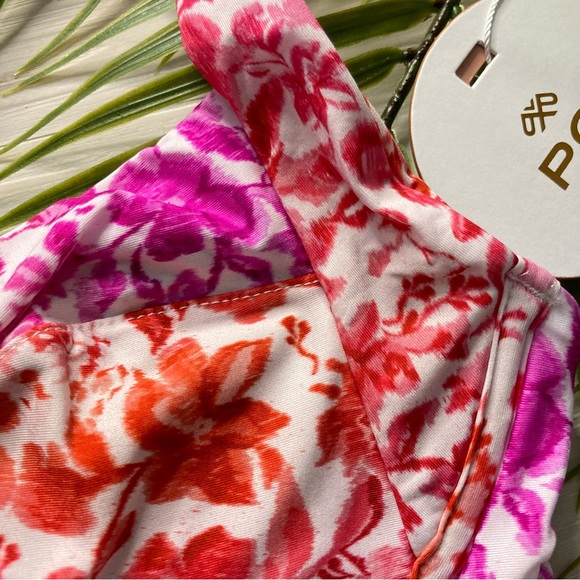 PilyQ 🌸 PQ Swim 🌸 Halter Floral Underwire Bikini Top | High Rise Cheeky Bottom - Picture 4 of 10